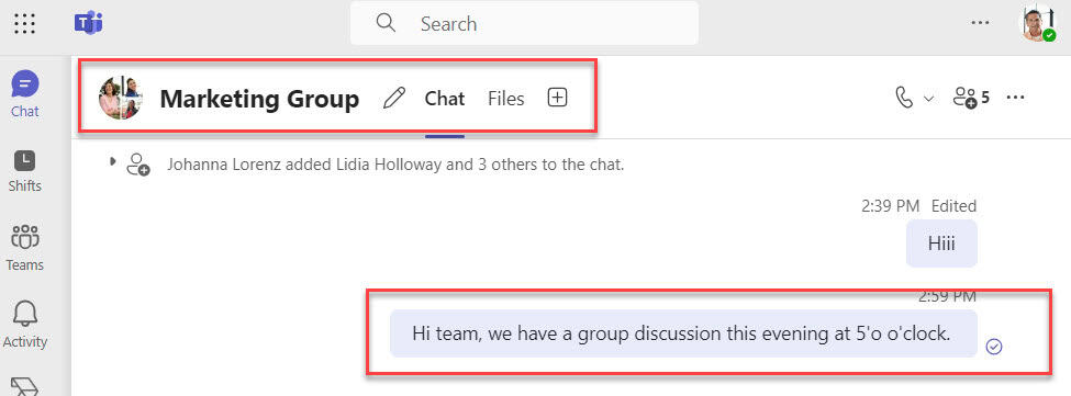 how to make a group in teams