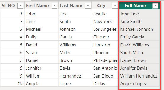 how to merge columns in power bi