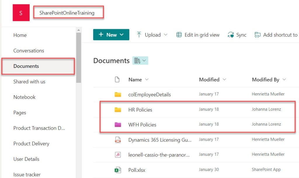 how to move sharepoint online folders