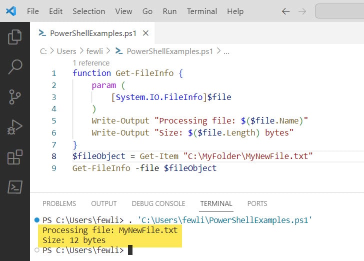 How to Pass Objects to Functions in PowerShell