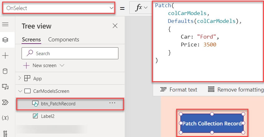 How to Patch Item in the Power Apps Collection