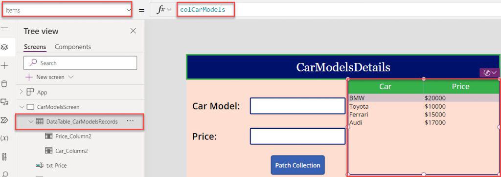 How to Patch Items to Power Apps Collection Dynamically