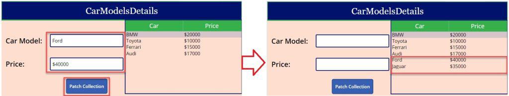 How to Patch Items to the Power Apps Collection Dynamically