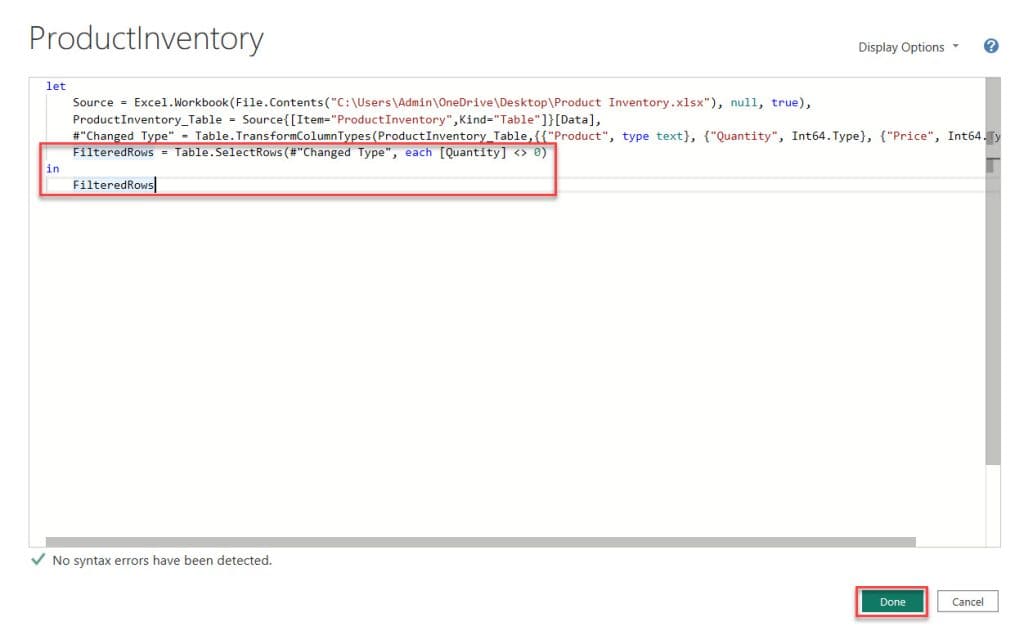 how to remove rows based on condition in power query