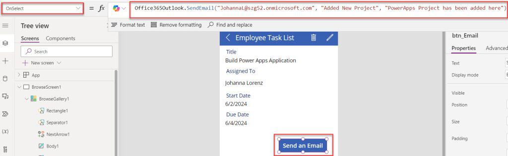 How to Send Email from Power Apps using SharePoint