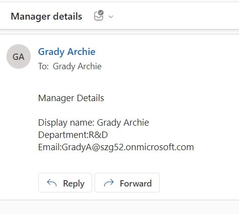 how to use get manager in power automate