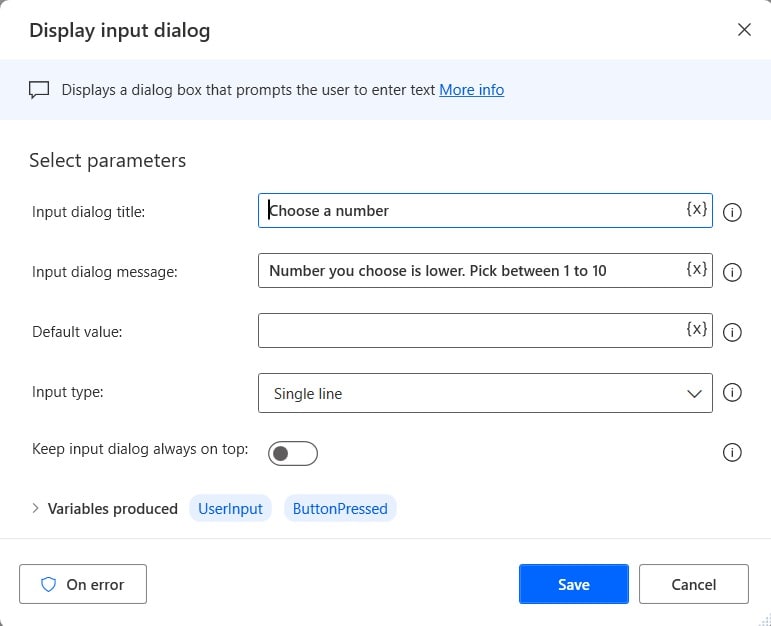 How to use Loops condition action in Power Automate Desktop