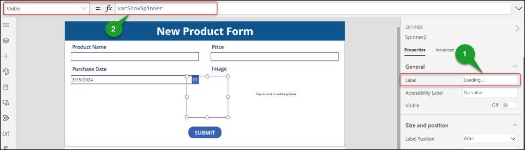 How to Use Modern Spinner in Power Apps