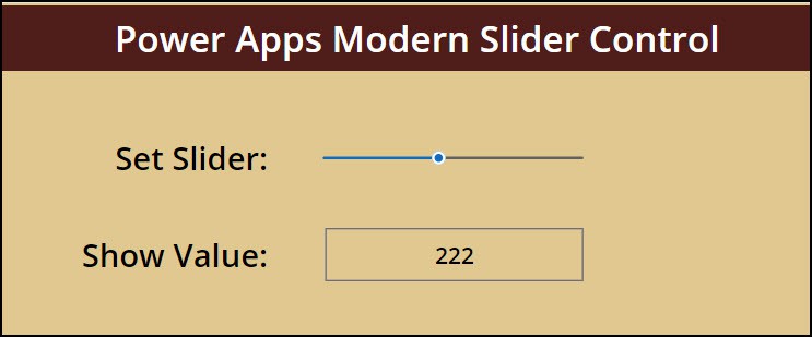 How to Use Power Apps Modern Slider Control