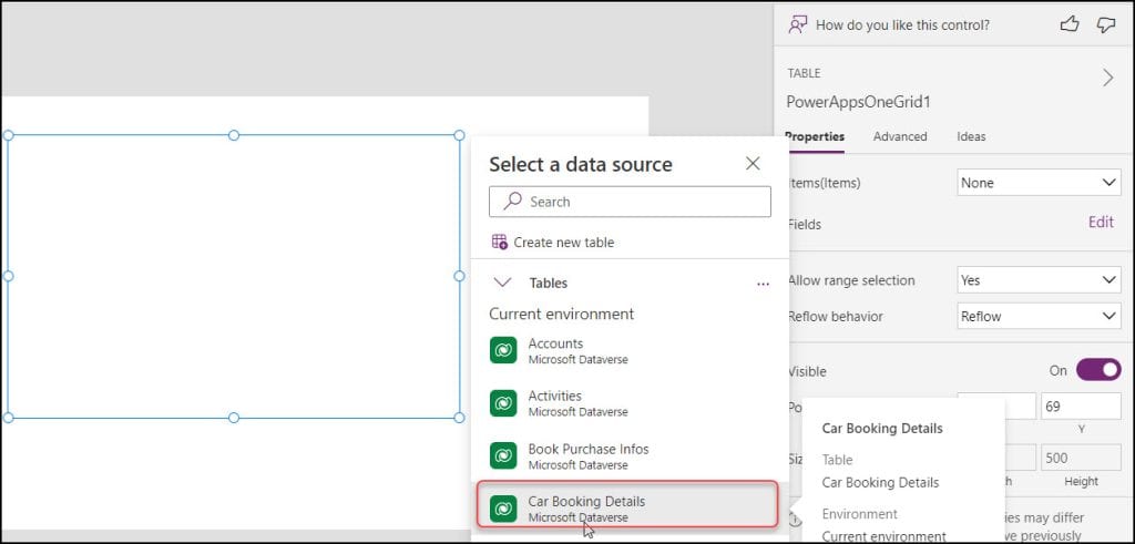 How to Use Power Apps Modern Table Control