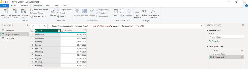 how to use power query text in Power BI