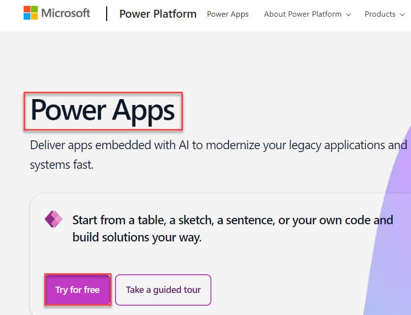 how to use powerapps for free