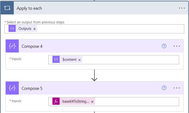 How to xml file to Array Microsoft flow