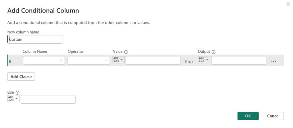 if and power query