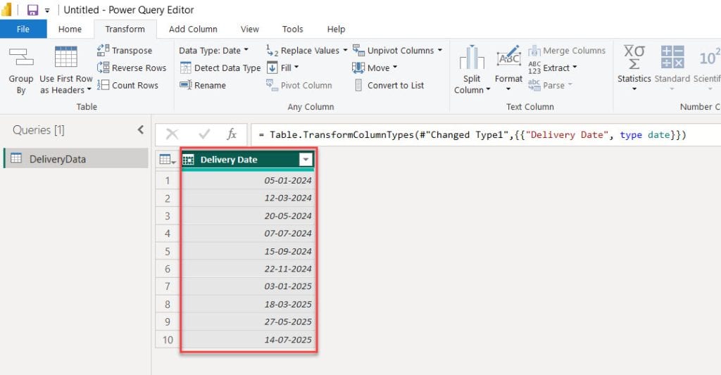 power query date format yyyymmdd