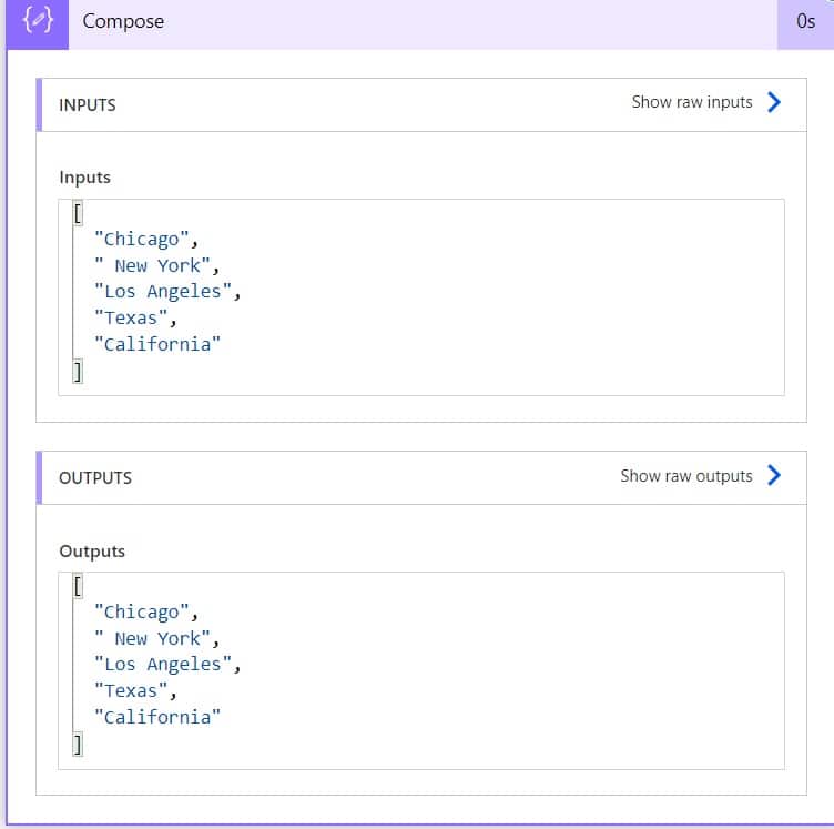 initialize variable array in power automate