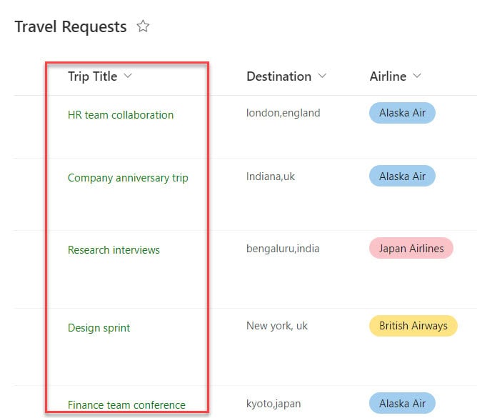 json code for sharepoint list