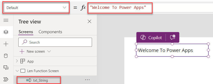 len powerapps