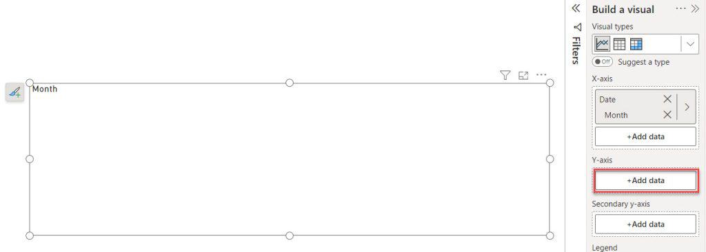 Line chart in Power BI not showing