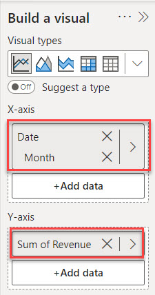 line graph in power bi