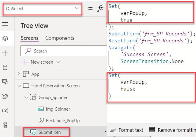 loading spinner power apps