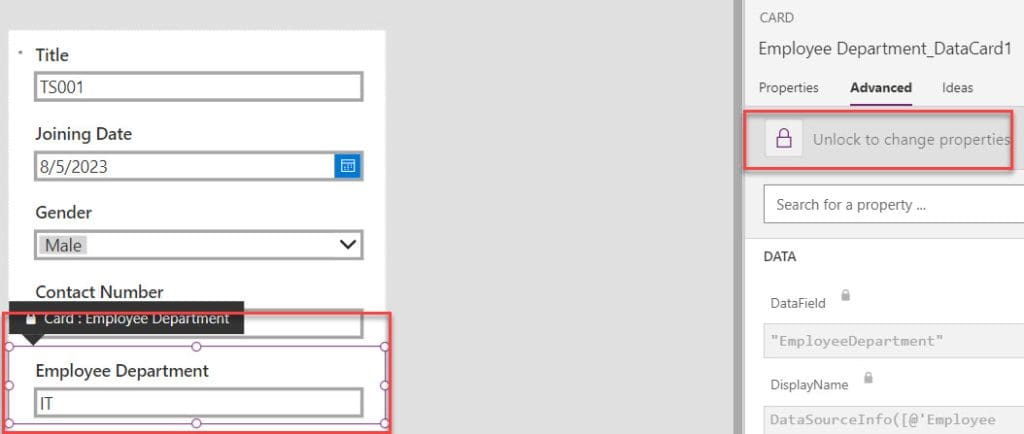 lookup a sharepoint list in powerapps