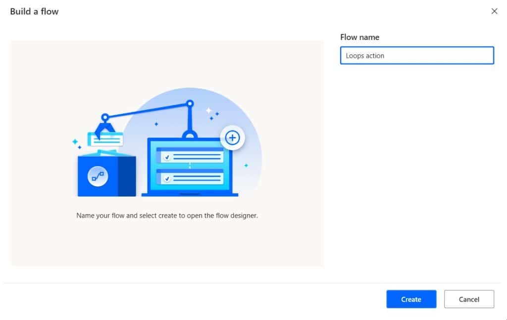 Loops action in power automate Desktop