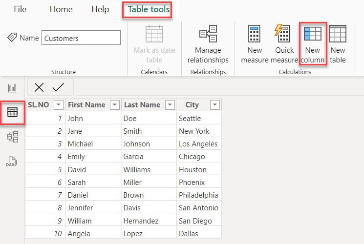 merge 2 columns in power bi