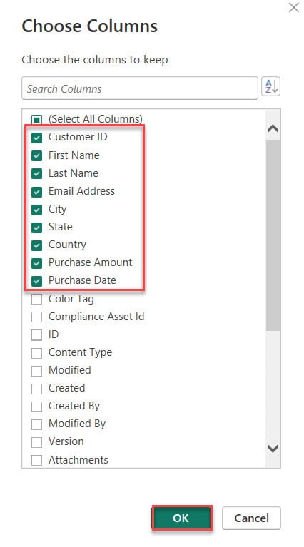 merging columns in power bi