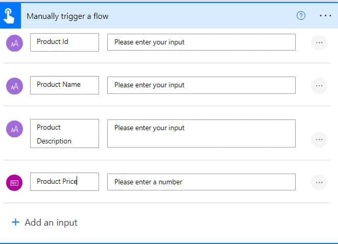 Microsoft Power automate add row to excel