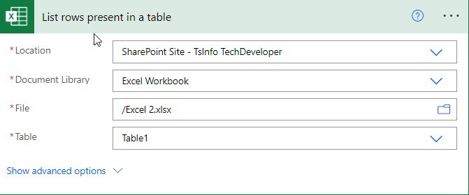 Microsoft Power automate copy data from excel to excel