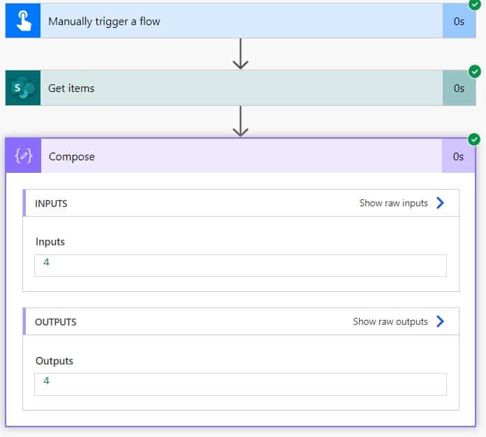 Microsoft power automate count items in SharePoint list