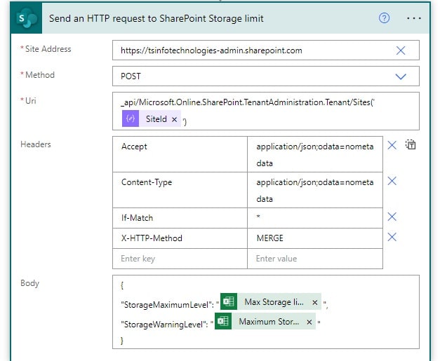 Microsoft Power automate create SharePoint Communication sites from excel sheet