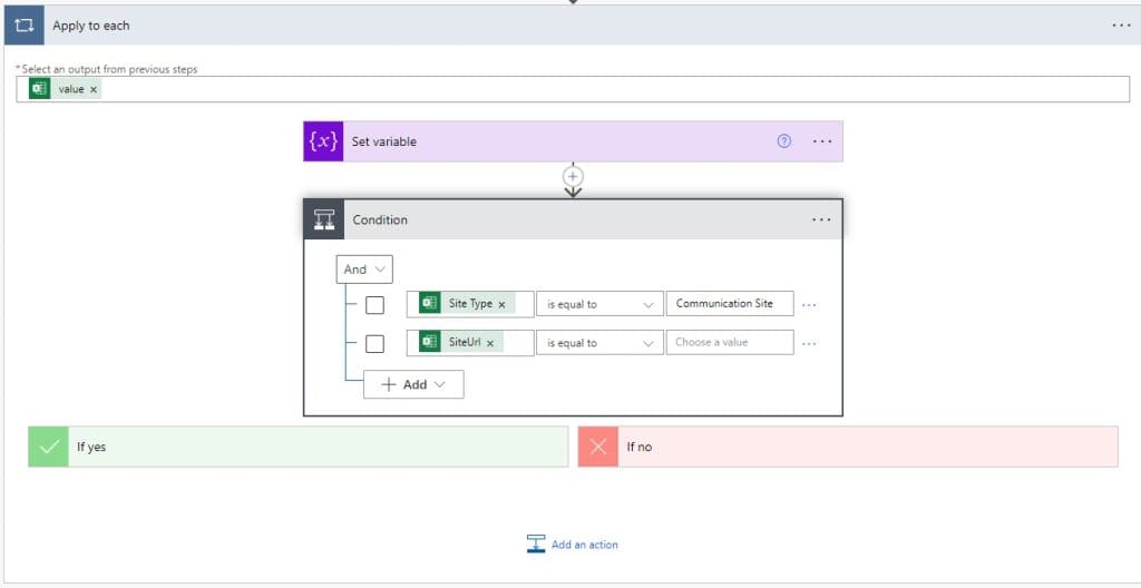 Create Multiple Sites in SharePoint Online using Power Automate from Excel