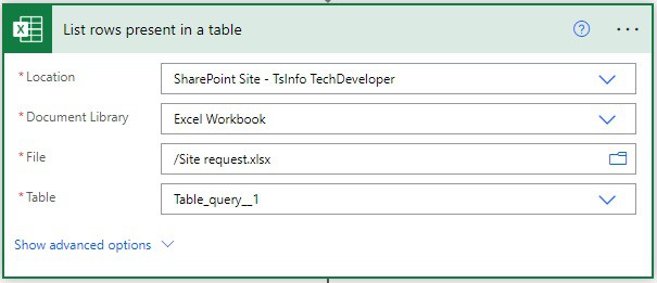 Create Multiple Sites in SharePoint Online using Power Automate from Excel