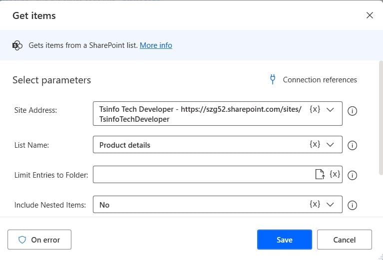 Microsoft Power automate Desktop get SharePoint Online list items