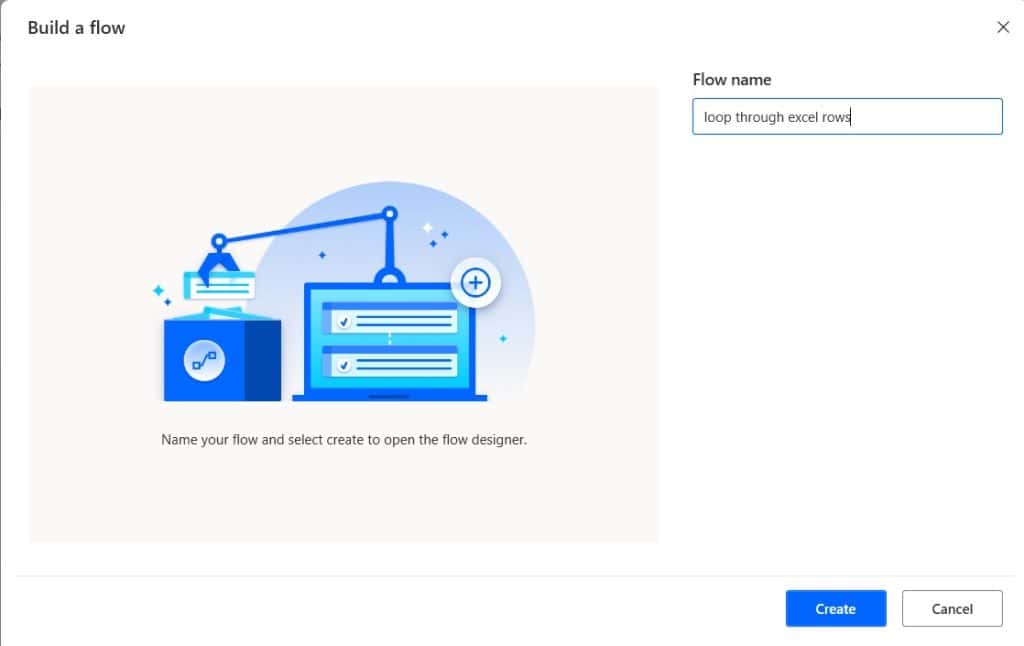 Microsoft Power automate desktop loop through excel rows