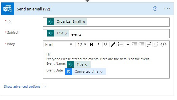 Microsoft power automate wrong time zone