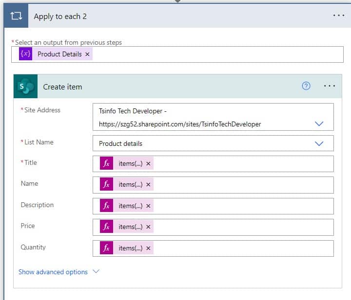 Microsoft Power automate xml to SharePoint Online list