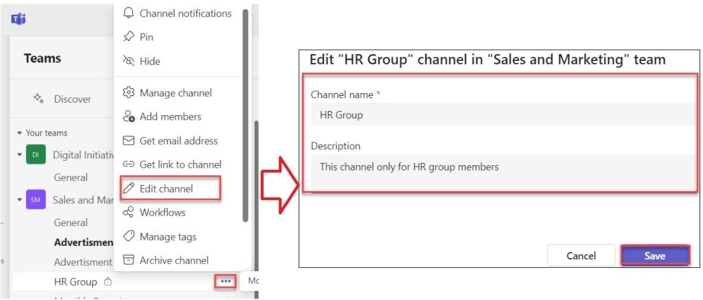 microsoft teams make a private channel public