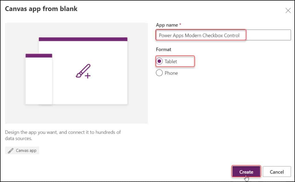 Modern Checkbox Control in Power Apps