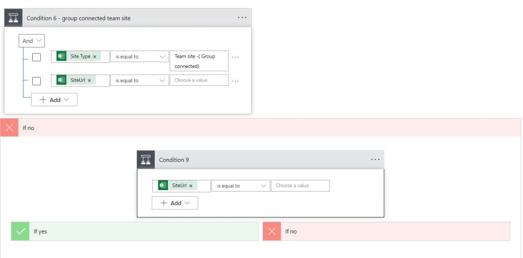 MS Power automate create SharePoint Non Group connected team sites from excel