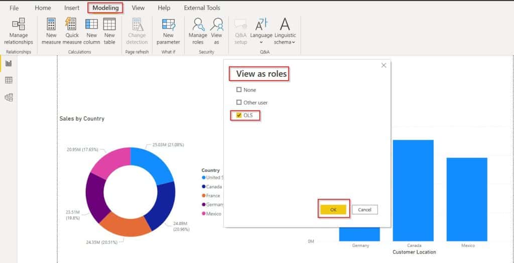 Object level of security in Power Bi Desktop