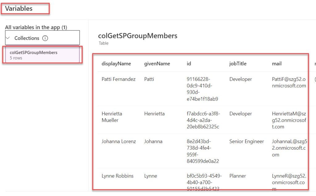 office365groups.listgroupmembers powerapps