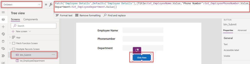 patch function powerapps sharepoint list