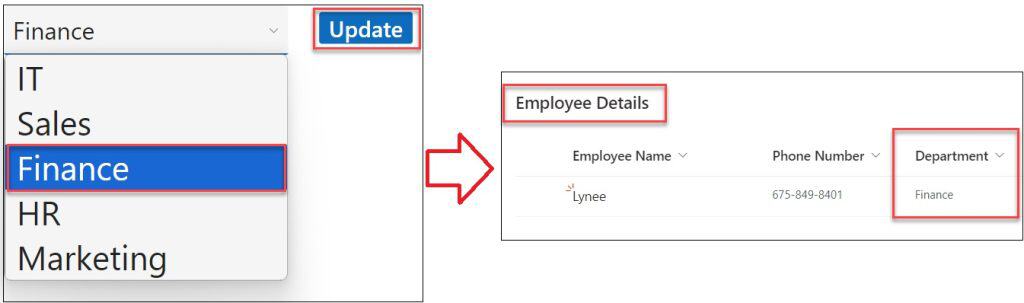 patch function to update sharepoint list