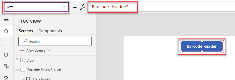 power apps barcode scanner example