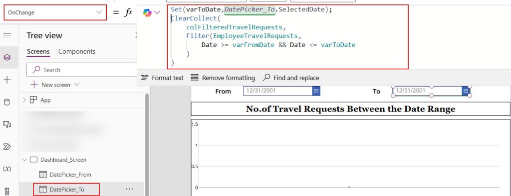 power apps chart from sharepoint list