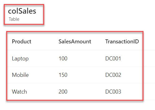 power apps clearcollect addcolumns