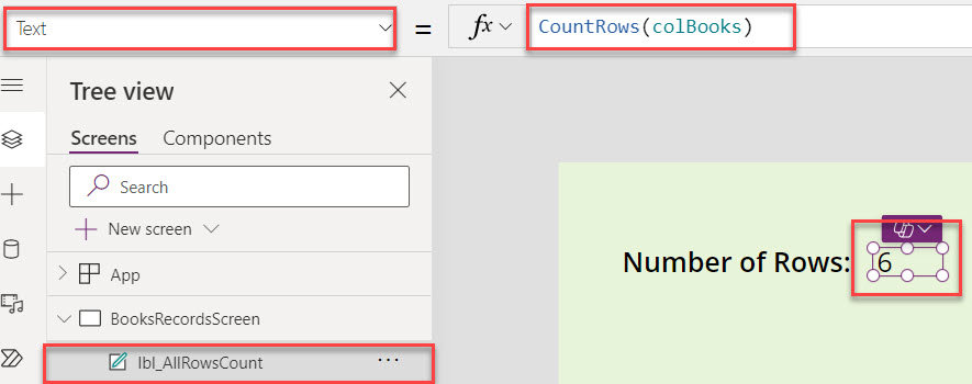 Power Apps Collection Count Rows